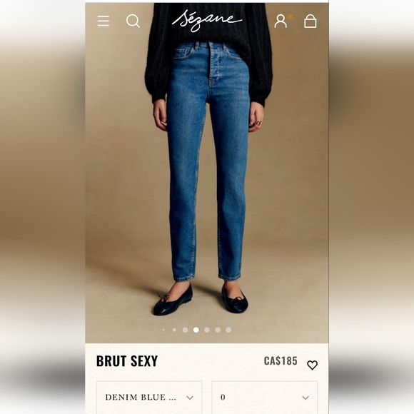 Sezane Denim - Sezane Brut Sexy Denim Straight-Leg Jeans
